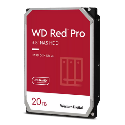 3.5" HDD 20.0TB-SATA-512MB Western Digital "Red Pro (WD201KFGX)", NAS, CMR, 7200rpm, 2.5M (MTBF) 214065 фото