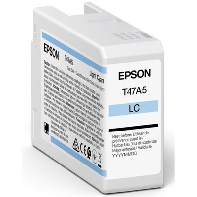 Ink Cartridge Epson T47A5 UltraChrome PRO 10 INK, for SC-P900, Light Cyan, C13T47A500 132558 фото