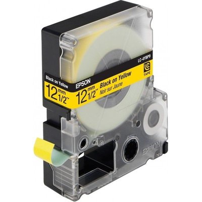 Tape Cartridge EPSON LK4YBP; 12mm/9m Pastel, Black/Yellow, C53S654008 105276 фото