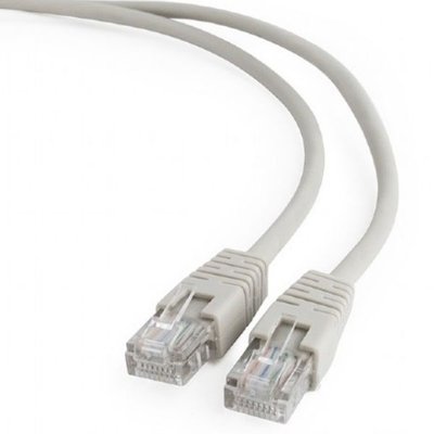 5m, FTP Patch Cord Gray, PP22-5M, Cat.5E, Cablexpert, molded strain relief 50u" plugs 25388 фото