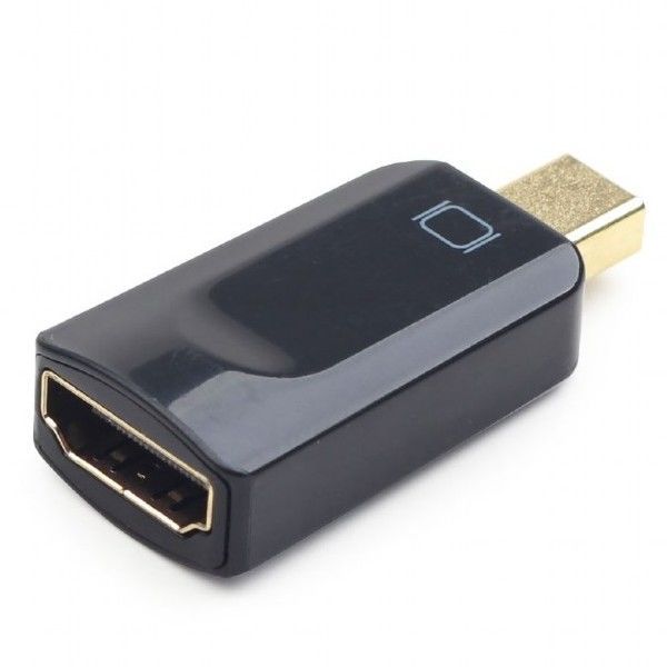 Adapter DP mini M to HDMI F, Black Cablexpert "A-mDPM-HDMIF-01", mini Display port male to HDMI fem 84389 фото