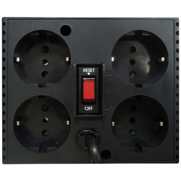 Stabilizer Voltage PowerCom TCA-1200, 1200VA/600W, Black, 4 Shuko socket 121407 Imagini
