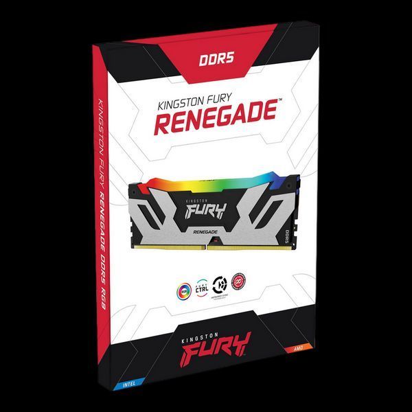 48GB DDR5-7200MHz Kingston FURY Renegade RGB (Kit of 2x24GB) (KF572C38RSAK2-48), CL38, 1.45V,Silver 209367 фото