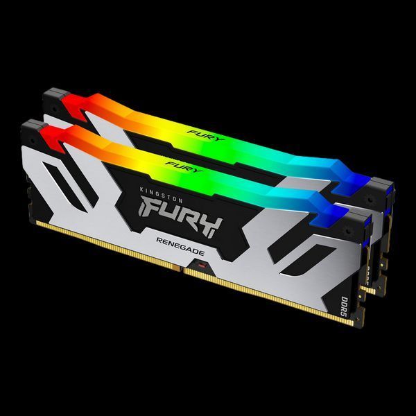 48GB DDR5-7200MHz Kingston FURY Renegade RGB (Kit of 2x24GB) (KF572C38RSAK2-48), CL38, 1.45V,Silver 209367 фото