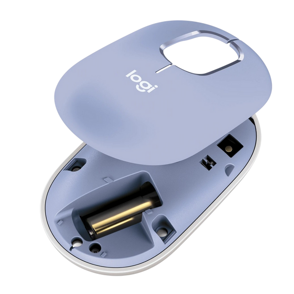 Wireless Mouse Logitech POP, up 4000 dpi, 4 buttons, Ambidextrous, 82g., 1xAA, 2,4Ghz, Liliac 257497 фото
