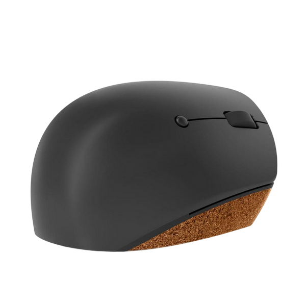 Wireless Mouse Lenovo Go Vertical, up to 2400 dpi, 6 buttons (3 program.), Ergonomic, 97g., UV-coated cork grip, 1xAA, Unifying, 2.4Ghz, Storm Grey 227939 фото