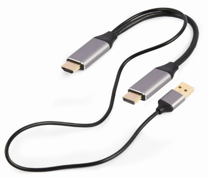 Adapter DP M to HDMI M Active 4K Cablexpert "A-HDMIM-DPM-01" Display port male to HDMI male 148845 фото
