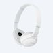 Headphones SONY MDR-ZX110AP, Mic on cable, 4pin 3.5mm jack L-shaped, Cable: 1.2m, White 128717 фото 1