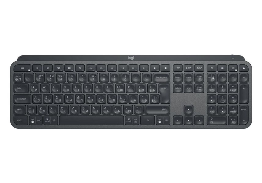 Wireless Keyboard Logitech MX Keys, Premium typing, Metal plate, Backlight, Bluetooth/2.4Gh, Rechar. 110671 фото