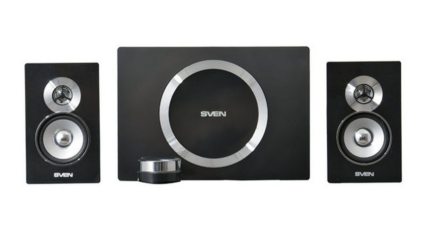 Speakers SVEN "MS-1085" Black / Silver, 46w / 20w + 2x13w / 2.1 53819 фото