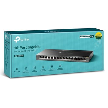 16-Port Gigabit Switch TP-LINK "TL-SG116E" metal case 105162 фото