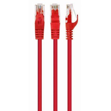 Patch Cord Cat.6U 0.5m, Red, PP6U-0.5M/R, Cablexpert, Stranded Unshielded 143943 Imagini