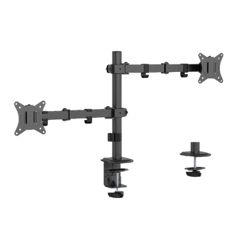 Table/desk 2-display mounting "MA-D2-03" Gembird (rotate,tilt,swivel,17&rdquo;-32&rdquo;,up to 9 kg,VESA:75x75,1 244841 Imagini