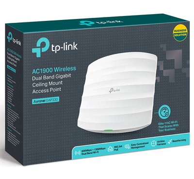 Wi-Fi AC Dual Band Access Point TP-LINK "EAP330", 1900Mbps, MIMO, Auranet Centralized Mgmnt, PSU/PoE 82311 фото