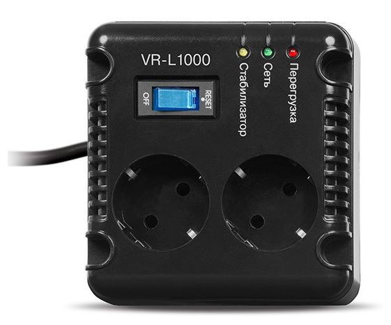 Stabilizer Voltage SVEN VR-L1000 max.320W, Output sockets: 2 × CEE 7/4 82015 фото