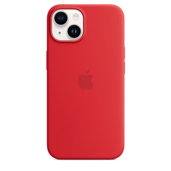 Original iPhone 14 Silicone Case with MagSafe - (PRODUCT)Red, Model A2910 202774 фото