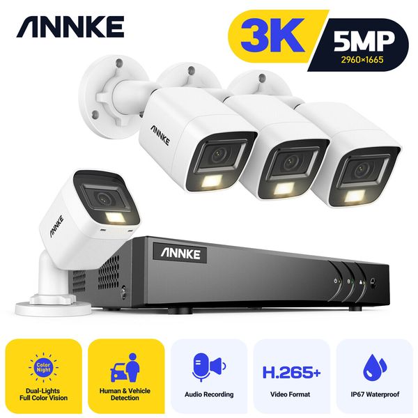 ANNKE Set Camere de supraveghere Video 5 Megapixeli Color Noaptea 5 MPX ANNKE фото