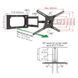 Wall Mount Barkan ''4400'' Black 40"-80" Full Motion, max.50kg, VESA mm: up to 600x400mm 106388 фото 3