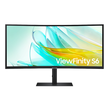 34" SAMSUNG ViewFinity S6 S65UC, Black, VA-Curved, 3440x1440,100Hz,5ms,MegaDCR,350cd,LAN,HDMI+DP+Typ 247998 Imagini