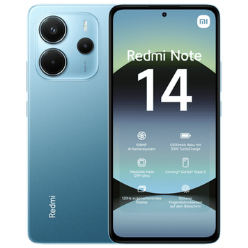 Smartphone Xiaomi Redmi Note 14 4G 6/128GB EU Blue 227406 Imagini