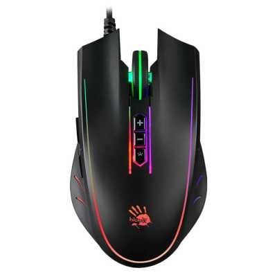 Gaming Mouse Bloody Q81 Curve, Optical, 500-3200 dpi, 8 buttons,Bbacklight, Ergonomic, USB 116117 фото