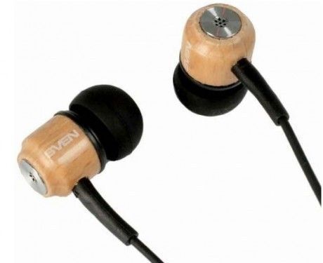 Earphones SVEN E-12 WD (SEB 12 WD) - Wooden-Black 46597 фото