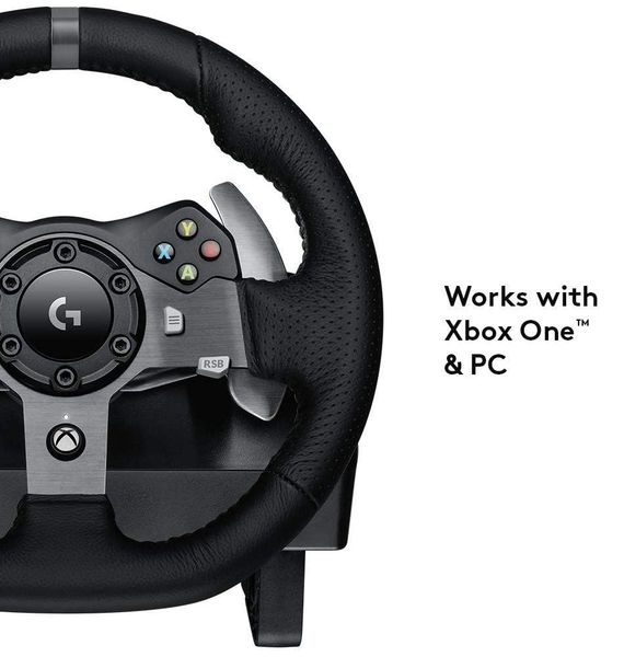 Wheel Logitech Driving Force Racing G920, 11", 900 degree, Pedals, 2-axis, 10 buttons,Dual vibration 85205 фото