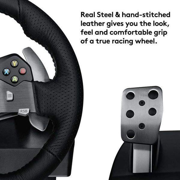 Wheel Logitech Driving Force Racing G920, 11", 900 degree, Pedals, 2-axis, 10 buttons,Dual vibration 85205 фото