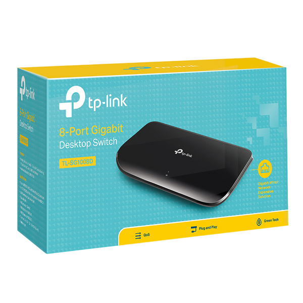 .8-port 10/100/1000Mbps Switch TP-LINK "TL-SG1008D", Plastic Case 19651 Imagini
