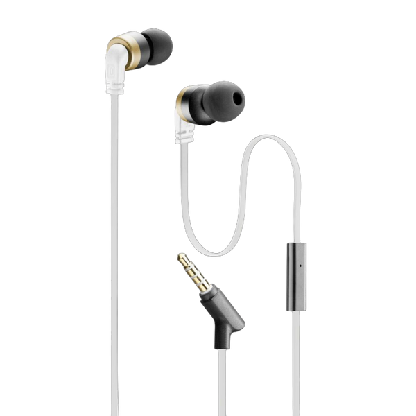 Cellular Audiopro Mosquito Stereo Earph.Mic, White 126937 фото