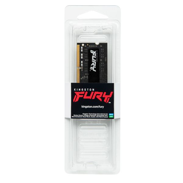 16GB DDR4-3200MHz SODIMM Kingston FURY Impact (KF432S20IB/16), CL20-22-22, 1.2V, Intel XMP, Black 141032 фото