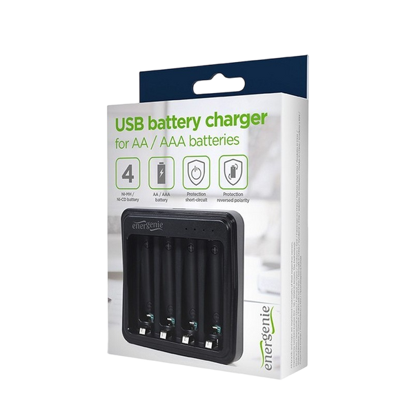 Energenie "BC-USB-03" Charger 4-pos AA/AAA + 4AAA 206063 фото