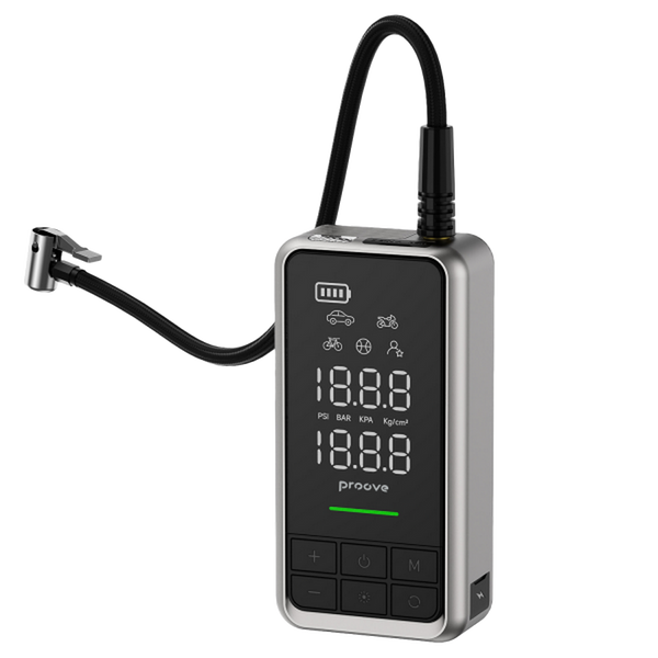 Car Jump Starter Proove 2 in 1 Air Jump + Pump 10400mAh 1000A, Gray 235141 фото