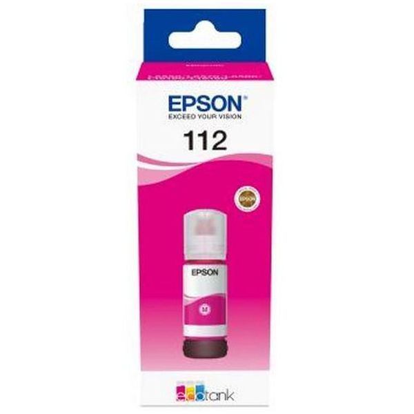 Ink Epson C13T06C34A, 112 EcoTank Ink Bottle, Magenta 117856 фото