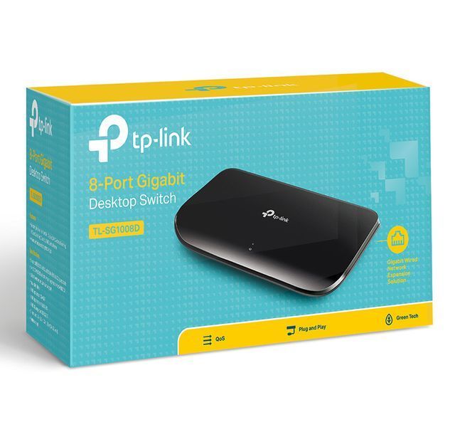 .8-port 10/100/1000Mbps Switch TP-LINK "TL-SG1008D", Plastic Case 19651 Imagini
