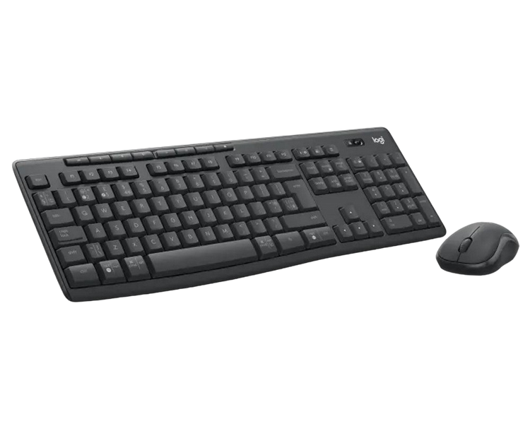 Wireless Keyboard & Mouse Logitech MK370, Multimedia, Silent, Spill-resistant, 2xAAA/1xAA, EN, Black 209099 фото