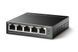 .5-port 10/100M TP-LINK PoE Switch, TL-SF1005LP, with 4 Port PoE, 41W Budget, steel case 129402 Imagini 2