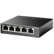 .5-port 10/100M TP-LINK PoE Switch, TL-SF1005LP, with 4 Port PoE, 41W Budget, steel case 129402 Imagini 4