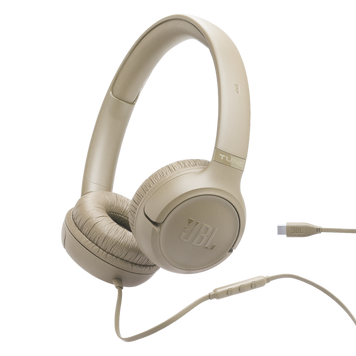 Headphones JBL T530C Beige, USB-C, On-ear 245531 Imagini