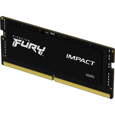 16GB DDR5-6000MHz SODIMM Kingston FURY Impact (KF560S38IB-16), CL38, 1.35V, Intel XMP 3.0, Black 205024 фото