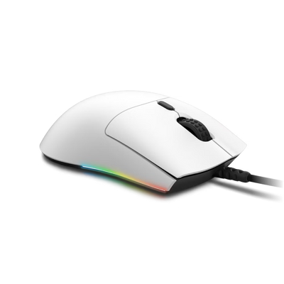 Gaming Mouse NZXT Lift, up to16k dpi, PixArt 3389, 6 buttons, Omron SW, RGB, 67g, 2m, USB, White 207838 фото