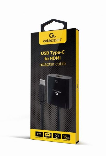 Adapter Type-C to HDMI socket 0.15m Cablexpert, up to 4K at 30 Hz A-CM-HDMIF-03 148838 фото