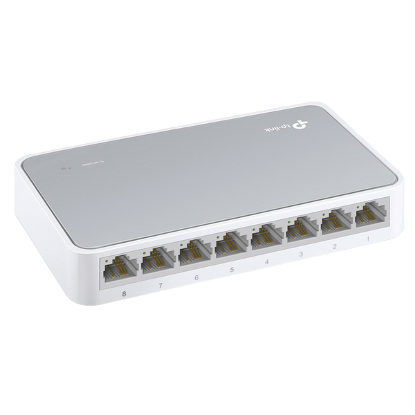 .8-port 10/100Mbps Desktop Switch TP-LINK "TL-SF1008D", Plastic Case 19554 Imagini