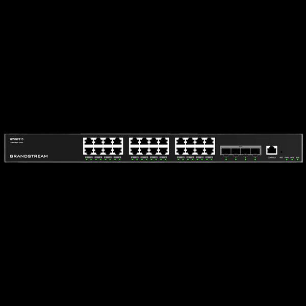 24-port Gigabit Layer 3 Managed Switch Grandstream "GWN7813", 4x10Gbit SFP+, Stackable, Console Port 212594 Imagini