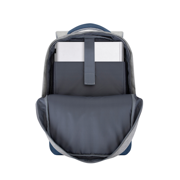 Backpack Rivacase 7562, for Laptop 15,6" & City bags, Gray/Dark Blue 132129 Imagini