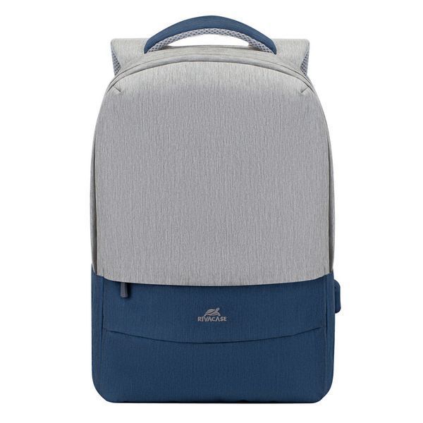 Backpack Rivacase 7562, for Laptop 15,6" & City bags, Gray/Dark Blue 132129 Imagini