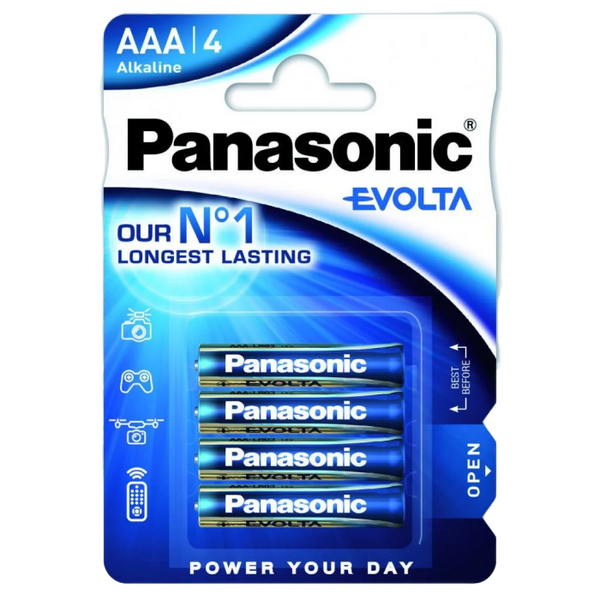 Panasonic "EVOLTA" AAA Blister *4, Alkaline, LR03EGE/4BP 69786 фото