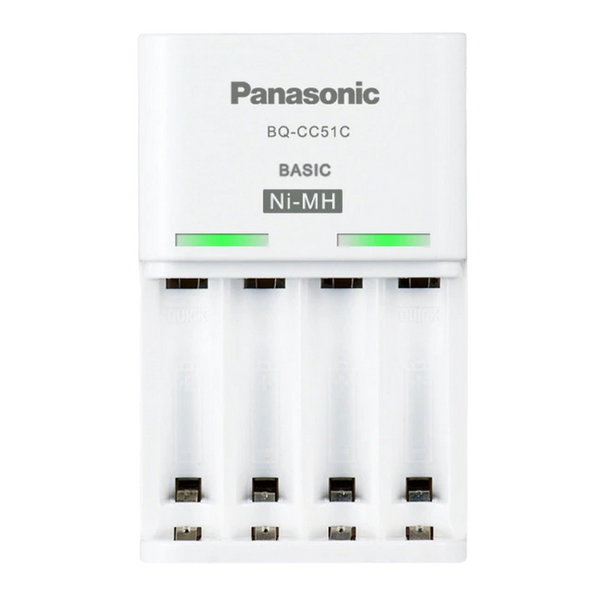 Panasonic "Basic" Charger 4-pos AA/AAA + 4AA 2000mAh, K-KJ51MCD40E 146522 фото
