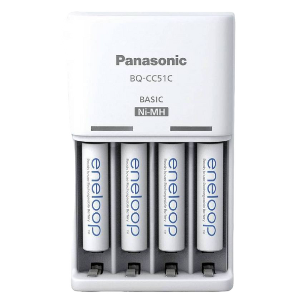 Panasonic "Basic" Charger 4-pos AA/AAA + 4AA 2000mAh, K-KJ51MCD40E 146522 фото
