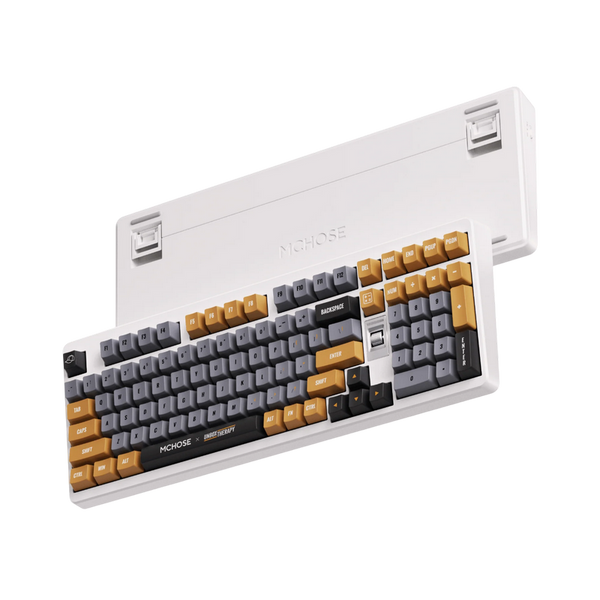 Gaming Wireless Keyboard MCHOSE x Unbox Therapy UT98, Mechanical, 98% Layout, Icy Creamsicle SW, EN, 250951 фото